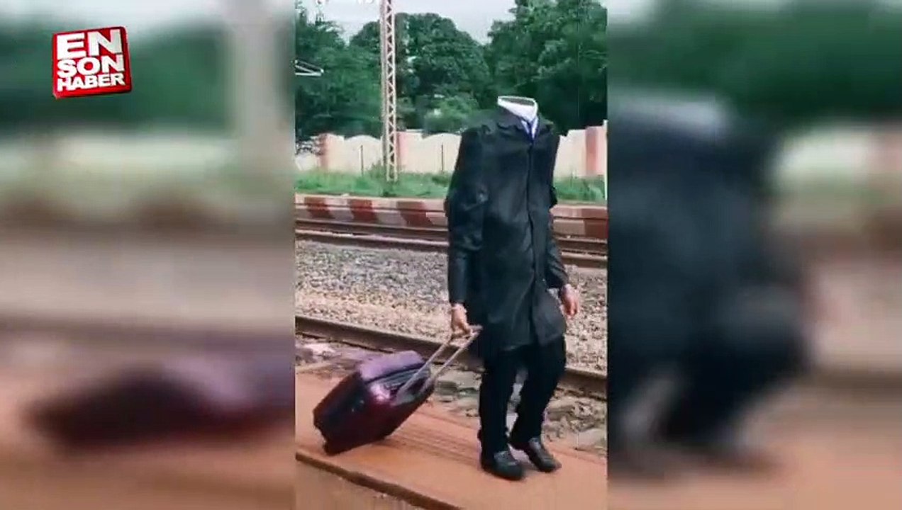 Tren istasyonunda kesik kafa şakası