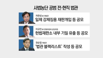 사법농단 전·현직 판사 이번 주 기소 / YTN