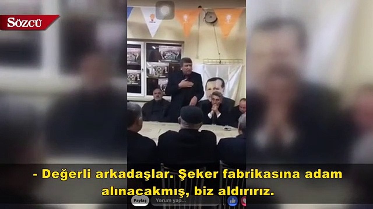 AKP’li başkandan itiraf gibi tehdit!