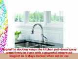 Delta 978ARWEDST Leland Single Handle PullDown Kitchen Faucet Arctic Stainless