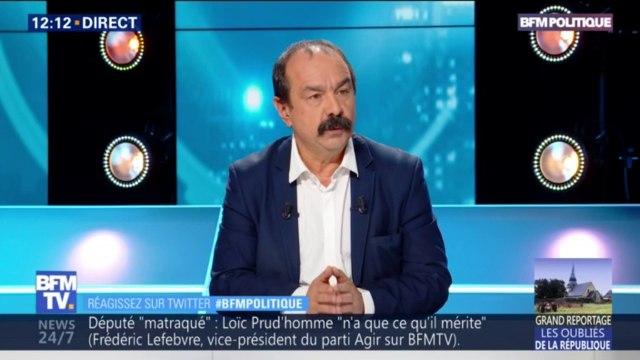 Philippe Martinez sur les gilets jaunes: “La mobilisation est toujours là donc le mécontentement est toujours là”