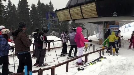 Ilgaz'da tatilcilerin kayak keyfi - KASTAMONU