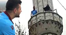 Fenerbahçe Taraftarı Aşkı İçin Minareye Çıkıp 