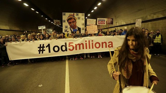 Протесты в Сербии: 13-я попытка