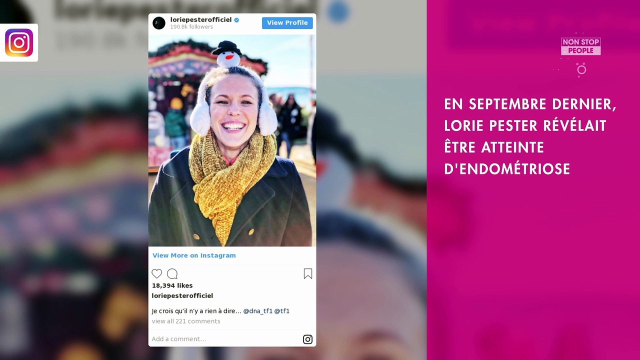 Lorie Pester atteinte d’endométriose : elle poursuit son combat en se rendant à l’Élysée