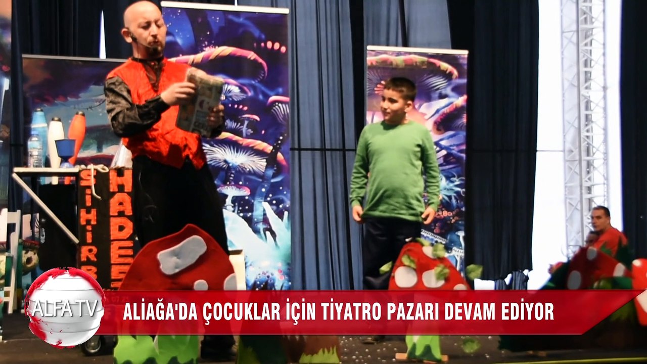 Aliağa'da Çocuklar İçin Tiyatro Pazarı Devam Ediyor