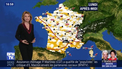 La météo pour ce lundi 4 mars 2019