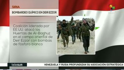 EEUU lanza bombardeos con fósforo blanco sobre Deir Ezzor, Siria