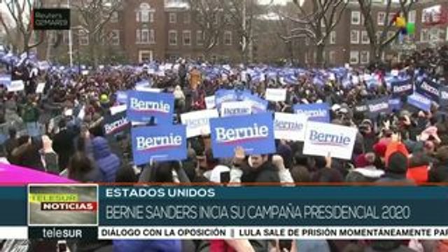 Bernie Sanders inicia campaña electoral rumbo a elecciones del 2020
