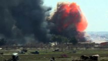 قصف مدفعي وغارات جوية تستهدف آخر جيب لتنظيم الدولة الإسلامية في شرق سوريا