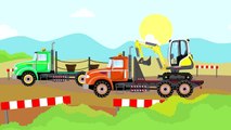 #Excavator Mini-Trucks and Colorful - Tree Planting | Vehicle - Landing Trees. Tale New