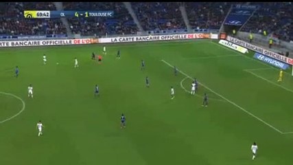 Dembele super goal Lyon vs Toulouse 5-1