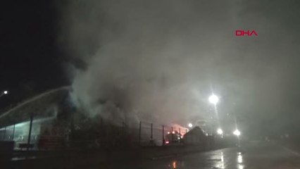 Tekirdağ Karton Fabrikasının Deposunda Yangın Çıktı