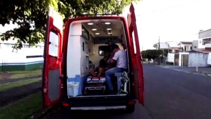 Idosa sofre laceração no nariz após queda na Região da Neva