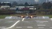 Scary! Planes struggle to land at Birmingham Airport in Storm Freya crosswinds