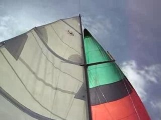 Sous Spi au large de la Floride. Mon navik modifié.