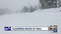 February record-setting storm will cost NAU at least $100,000