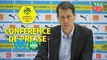 Conférence de presse Olympique de Marseille - AS Saint-Etienne (2-0) : Rudi GARCIA (OM) - Jean-Louis GASSET (ASSE) / 2018-19