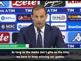 Title not decided until it's mathematically safe - Allegri