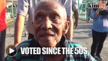 I've voted since the 50s, says 