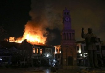 Ankara Hamamönünde Korkutan Yangın! Çok Sayıda İş Yeri Kül Oldu
