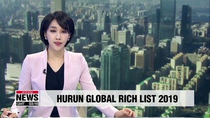 Скачать видео: Hurun Global Rich List 2019 says South Korea is home to 36 billionaires