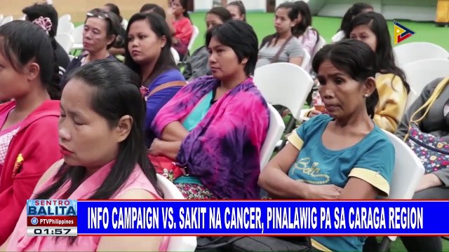 Info campaign vs sakit na cancer, pinalawig pa sa CARAGA region