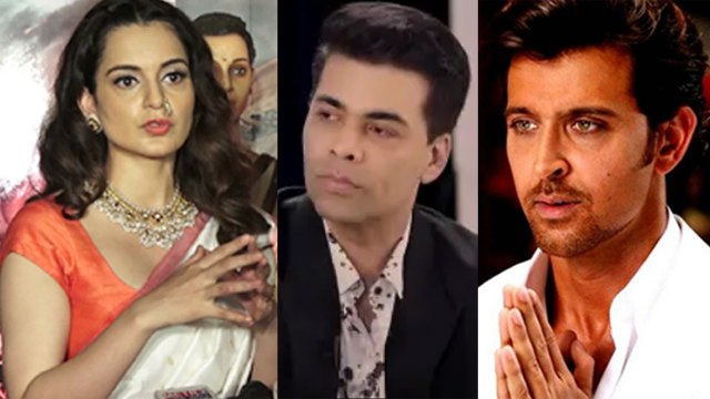 Kangana Ranaut LASHES OUT at Karan Johar & Hrithik Roshan; Check Out | FilmiBeat