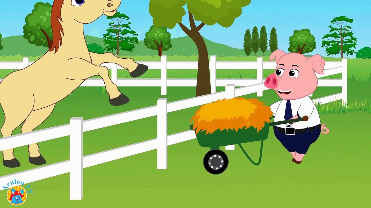 Cartoon Network HD: Adventure Time  - My Magic Blue Unicorn Aruloo & Gummy Bear Green find horse in the forest - Animation for Kids