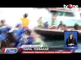 Kebakaran Hebat Hanguskan Kapal Ikan di Sorong