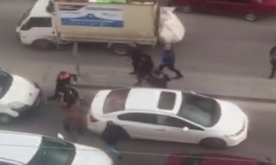 Sürücülerin korna tartışması meydan savaşına döndü