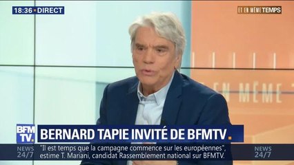 Atteint d'un double cancer, Bernard Tapie donne de ses nouvelles