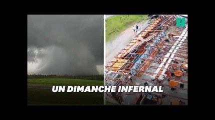 下载视频: Les images de l'Alabama après le passage de la tornade meurtrière