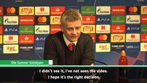 I hope it was the right decision, they say it was - Solskjaer on controversial penalty decision
