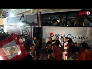 سيلفى كهربا وباسم وفيريرا مع الجماهيرا بعد المباراة