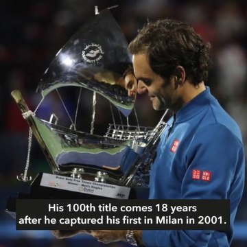Hail centurion: 'Special, magical' Federer reaches 100-title landmark