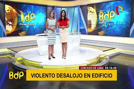 Cercado de Lima: realizan violento desalojo en edificio multifamiliar