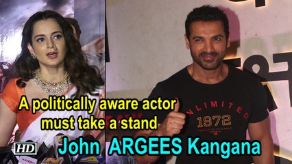 A politically aware actor must take a stand: John Abraham
