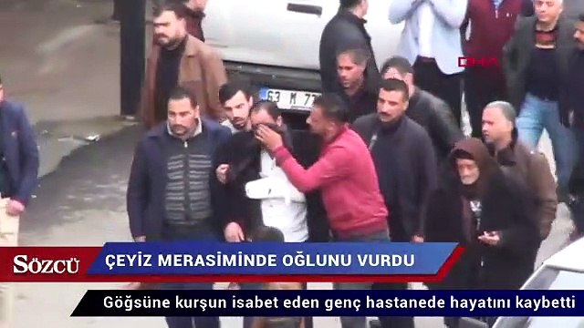 Havaya ateş açan baba oğlunu vurdu