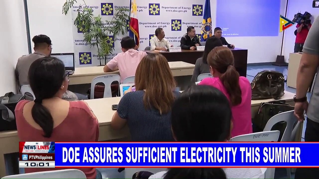 DOE assures sufficient electricity this Summer