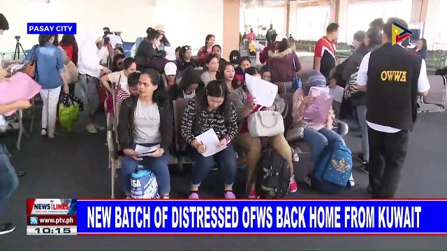 New batch of distressed OFWs back home from Kuwait