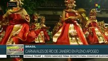 Brasil: continúan actividades de carnavales de Río de Janeiro