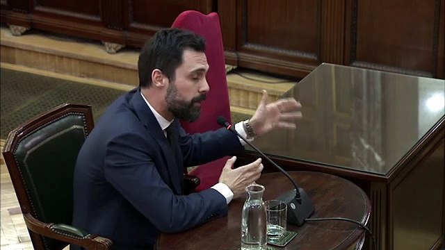 Roger Torrent: 'Si s'acusa d'organitzar un referèndum, al banc dels acusats hauríem de seure milers de catalans'