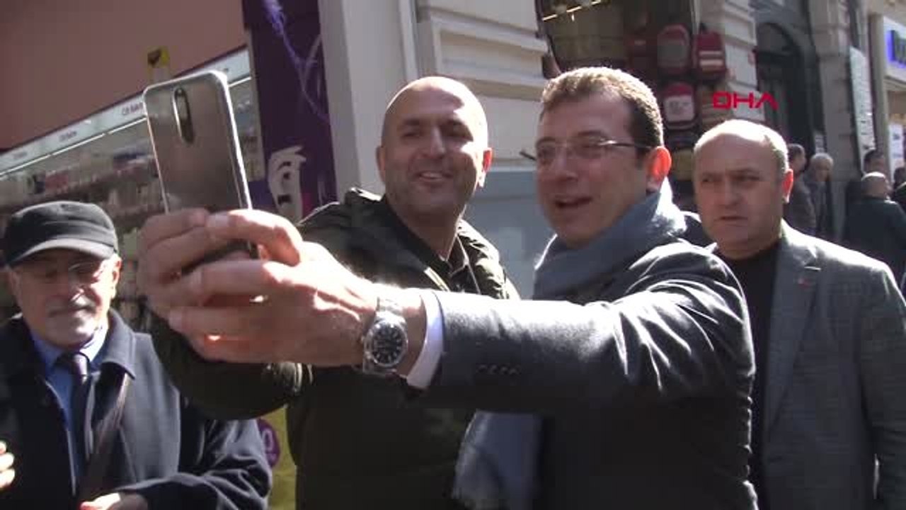 İstanbul İmamoğlu'nun İstiklal Caddesi Turu