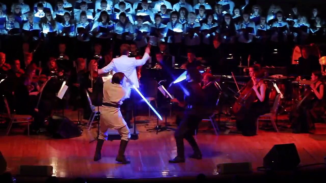 Duel de Jedi devant un orchestre symphonique ! Anakin contre Obi-Wan