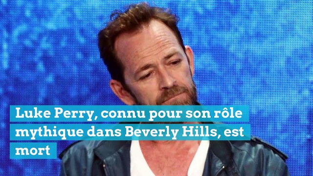 Luke Perry est décédé: celui qui incarnait Dylan McKay dans la série Beverly Hills 90210 avait 52 ans