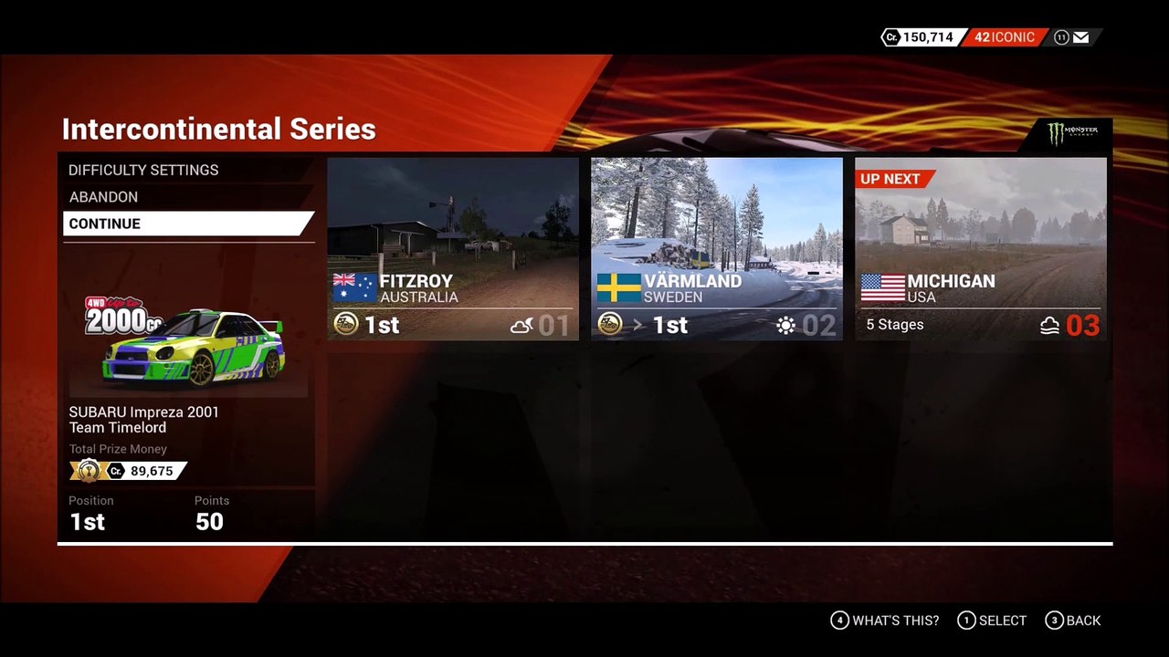 DiRT 4 FlyCam Greenville Forest Ev3 St1 Intercont.Series Michigan USA