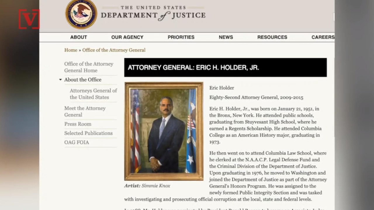 Former Attorney General Eric Holder Will Not Run for President