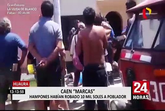 Huaura: capturan a dos “marcas” que robaron 10 mil soles a transeúnte