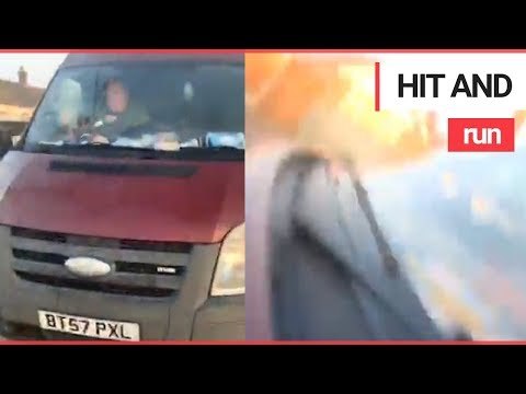 'Paedophile hunter' struck by van while confronting suspect | SWNS TV